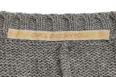 Lot 350 - A Carol Christian Poell men's grey wool sweater, 'Disjointed' collection, Autumn-Winter 2007-08