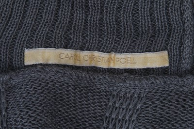 Lot 349 - A Carol Christian Poell men's dark grey ramie turtleneck sweater, 'Disjointed' collection, Autumn-Winter 2007-08