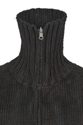 Lot 348 - A Carol Christian Poell men's garment-dyed black knitted cotton jacket, 'Disjointed' collection, Autumn-Winter 2007-08