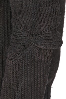 Lot 348 - A Carol Christian Poell men's garment-dyed black knitted cotton jacket, 'Disjointed' collection, Autumn-Winter 2007-08