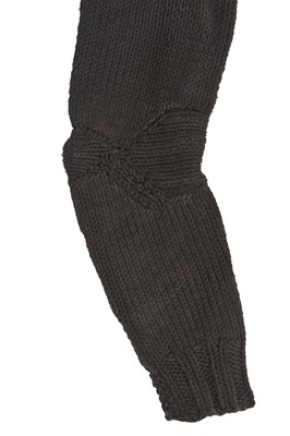Lot 348 - A Carol Christian Poell men's garment-dyed black knitted cotton jacket, 'Disjointed' collection, Autumn-Winter 2007-08