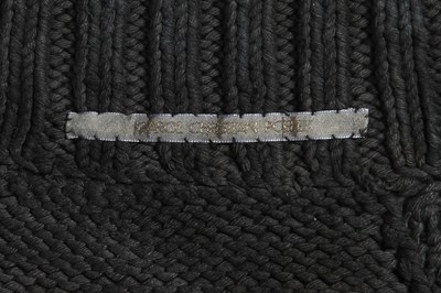 Lot 348 - A Carol Christian Poell men's garment-dyed black knitted cotton jacket, 'Disjointed' collection, Autumn-Winter 2007-08
