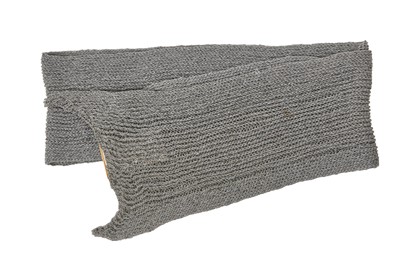 Lot 378 - A Carol Christian Poell men's light grey 'Xposed' knitted scarf, 'Dead End' collection, 2010