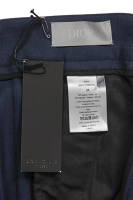 Lot 302 - A Dior Homme by Kim Jones navy blue wool suit, Autumn-Winter 2019-20
