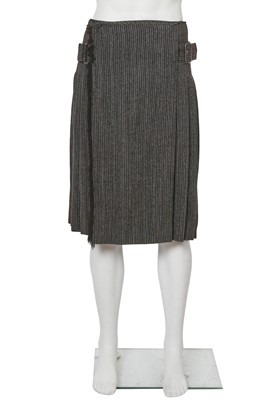 Lot 491 - A Jean Paul Gaultier men's striped wool kilt, circa 2003