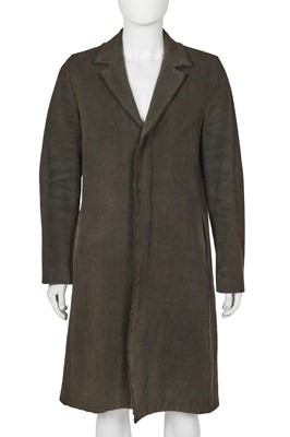 Lot 421 - A Carpe Diem men's olive green cotton canvas coat, Autumn-Winter 2005-06