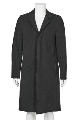 Lot 420 - A Carpe Diem men's black cotton canvas coat, Autumn-Winter 2005-06