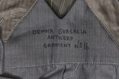 Lot 327 - A rare and early pair of Demna Gvasalia silk-blend and cotton overalls, graduate degree show, 2006