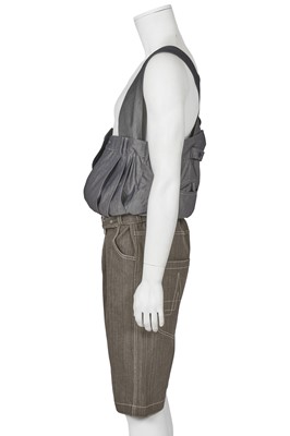 Lot 327 - A rare and early pair of Demna Gvasalia silk-blend and cotton overalls, graduate degree show, 2006