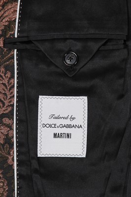 Lot 303 - A Dolce & Gabbana men's brocaded lurex three-piece-suit, circa 2019