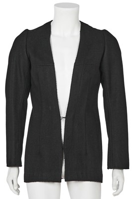 Lot 326 - A Maison Martin Margiela black fulled-wool jacket, ‘Film Super 8’ collection, Autumn-Winter 1993-94