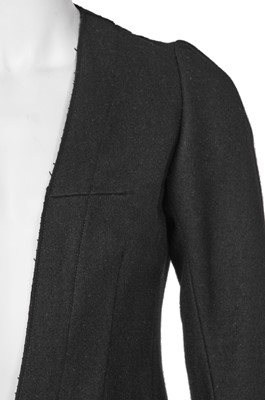 Lot 326 - A Maison Martin Margiela black fulled-wool jacket, ‘Film Super 8’ collection, Autumn-Winter 1993-94