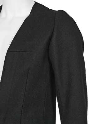 Lot 326 - A Maison Martin Margiela black fulled-wool jacket, ‘Film Super 8’ collection, Autumn-Winter 1993-94