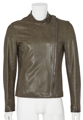 Lot 321 - A Maison Margiela men's grey calfskin biker jacket, Spring-Summer 2010