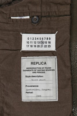 Lot 321 - A Maison Margiela men's grey calfskin biker jacket, Spring-Summer 2010