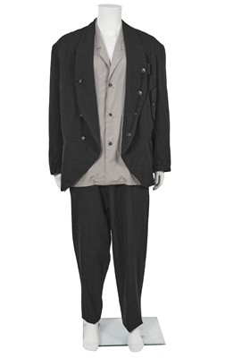 Lot 487 - A Yohji Yamamoto grey self-striped wool suit, Autumn-Winter 1984-85