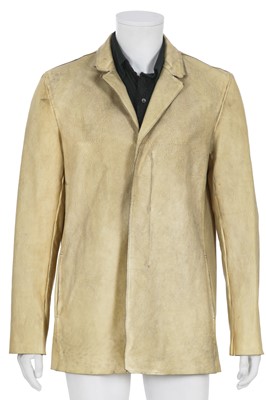Lot 427 - A Carpe Diem men's beige leather jacket, 2000s