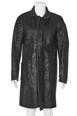 Lot 415 - A Carpe Diem men's black oiled suede coat, circa 2005