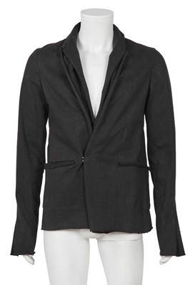 Lot 443 - An M.A+ by Maurizio Amadei men's black cotton jersey blazer, 2010s