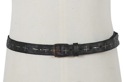 Lot 448 - Two M.A+ by Maurizio Amadei leather belts, 2000s-2010s
