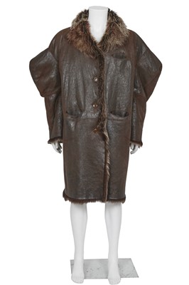Lot 313 - A Vivienne Westwood men's reversible sheepskin coat, prototype, 2000s