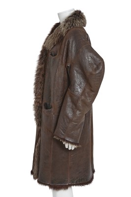 Lot 313 - A Vivienne Westwood men's reversible sheepskin coat, prototype, 2000s