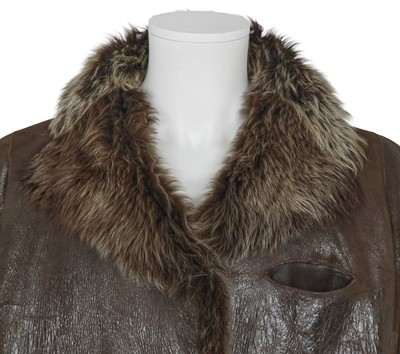 Lot 313 - A Vivienne Westwood men's reversible sheepskin coat, prototype, 2000s
