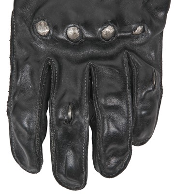Lot 391 - A pair of Carol Christian Poell men's black leather 'visible protect' prosthetic gloves, 2000s