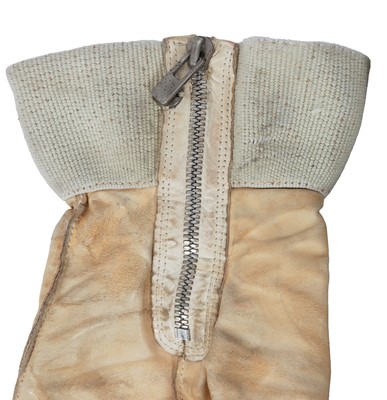 Lot 390 - A pair of Carol Christian Poell men's beige leather prosthetic gloves, 2000s