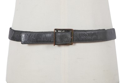 Lot 388 - Two Carol Christian Poell men's leather belts, 2000s
