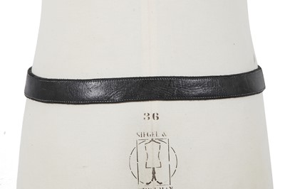 Lot 388 - Two Carol Christian Poell men's leather belts, 2000s