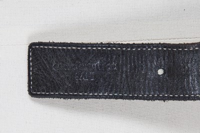 Lot 388 - Two Carol Christian Poell men's leather belts, 2000s