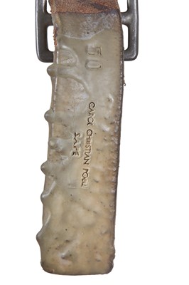 Lot 386 - A Carol Christian Poell men's brown leather drip 'SAFE' belt, 2000s