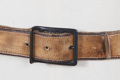 Lot 385 - A Carol Christian Poell men's beige leather folded belt, 2000s