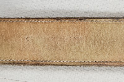 Lot 385 - A Carol Christian Poell men's beige leather folded belt, 2000s
