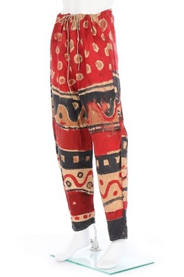 Lot 151 - A pair of Tartar trousers, designed by...