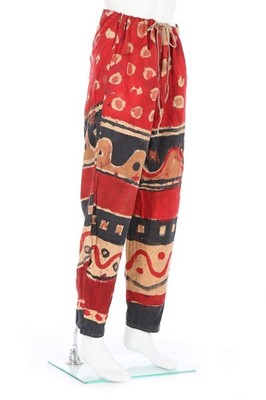 Lot 151 - A pair of Tartar trousers, designed by...