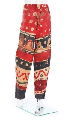 Lot 151 - A pair of Tartar trousers, designed by...