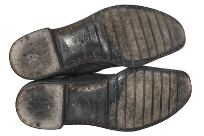 Lot 382 - A pair of Carol Christian Poell men's garment-dyed black leather folded boots, 2000s