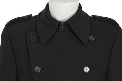 Lot 306 - A Gucci by Tom Ford men's black wool-blend coat, late 1990s-early 2000s
