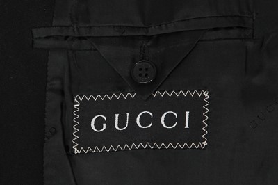 Lot 306 - A Gucci by Tom Ford men's black wool-blend coat, late 1990s-early 2000s