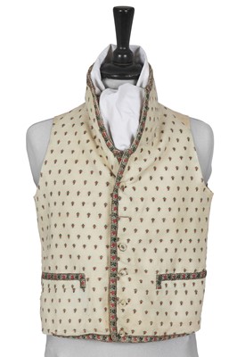 Lot 590 - A gentleman's woven wool waistcoat, circa 1805