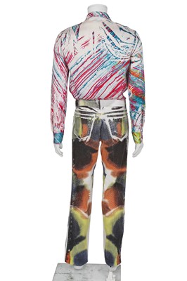 Lot 315 - A Roberto Cavalli men's silk and cotton ensemble, Spring-Summer 2001