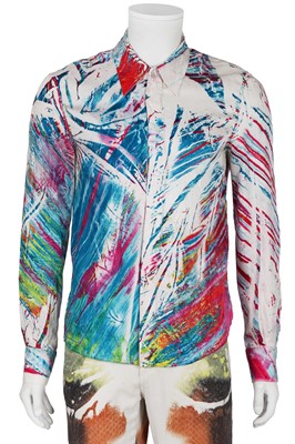 Lot 315 - A Roberto Cavalli men's silk and cotton ensemble, Spring-Summer 2001