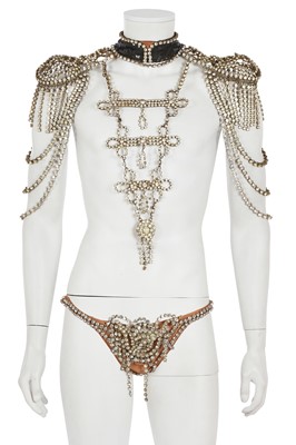 Lot 573 - A custom stage costume for The Famous Niccolini Brothers, circa 1975