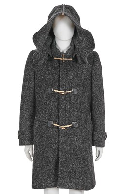 Lot 316 - An Alexander McQueen men's grey mohair-alpaca blend duffle coat, commercial collection, Autumn-Winter 2010-11
