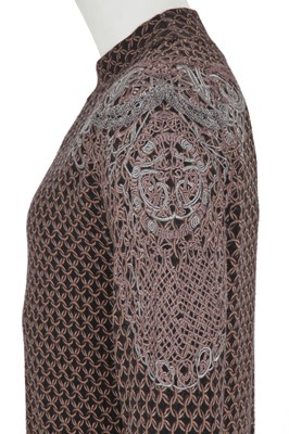Lot 316 - An Alexander McQueen men's duffle coat and sweater ensemble, 2010-11