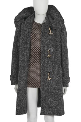 Lot 316 - An Alexander McQueen men's duffle coat and sweater ensemble, 2010-11