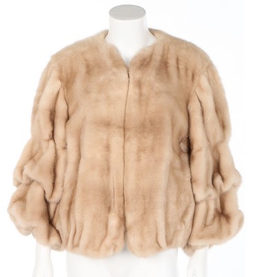 Lot 18 - A Lanvin champagne-coloured mink evening...