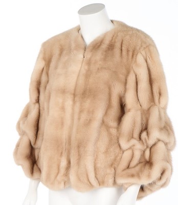 Lot 18 - A Lanvin champagne-coloured mink evening...